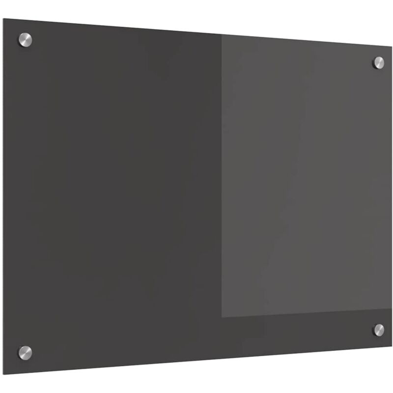 Vidaxl - Brique de Cuisine Grise Foncée 70x50x0,6 cm en Verre Trempé