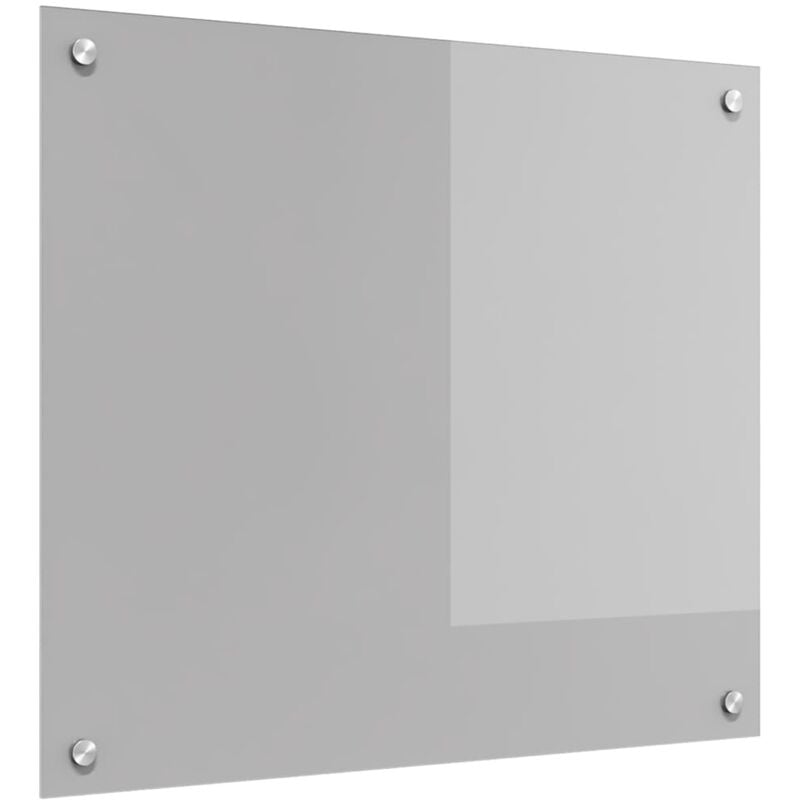 Clairage de dosseret de cuisine gris clair 70x60x0,6 cm en verre trempé Vidaxl