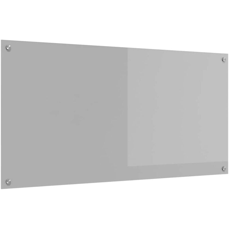 Vidaxl - Dossier de Cuisine Gris Clair 120x60x0,6 cm Verre Trempé