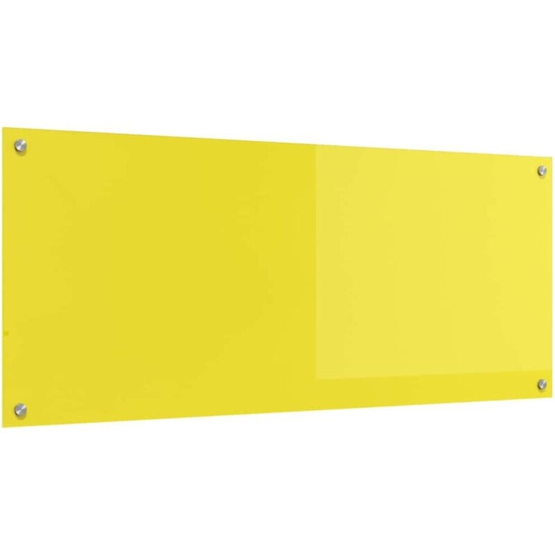 Vidaxl - Crédence de cuisine Jaune 120x50x0,6 cm en verre trempé