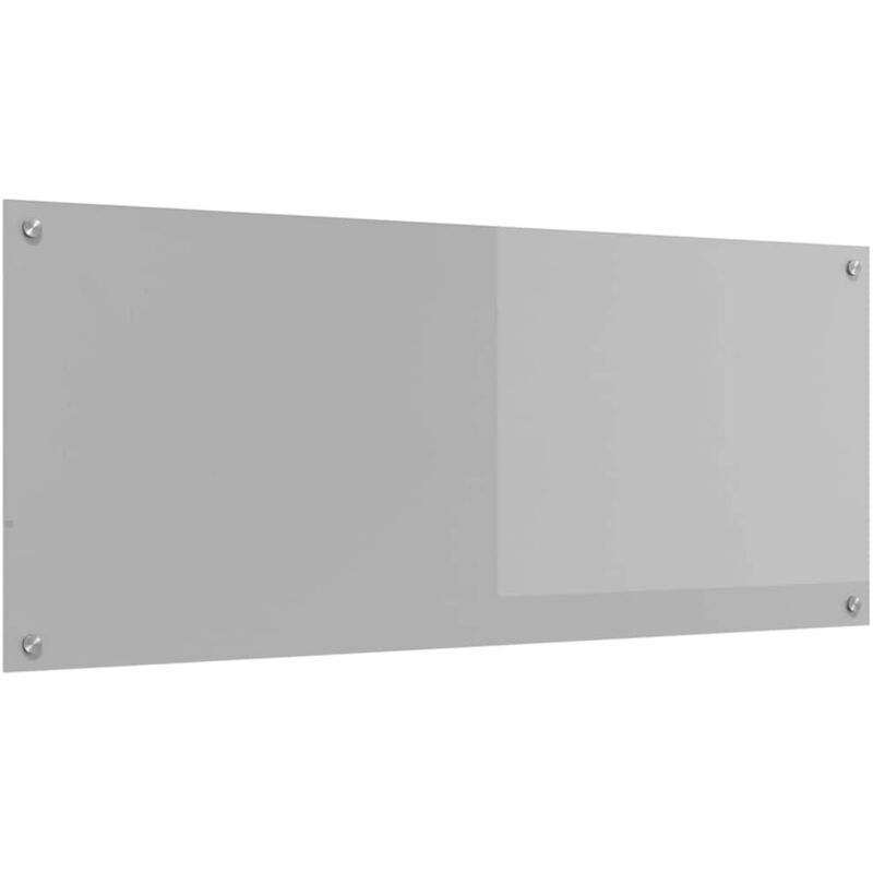 Vidaxl - Plan de Cuisine Gris Clair 120x50x0,6 cm en Verre Trempé