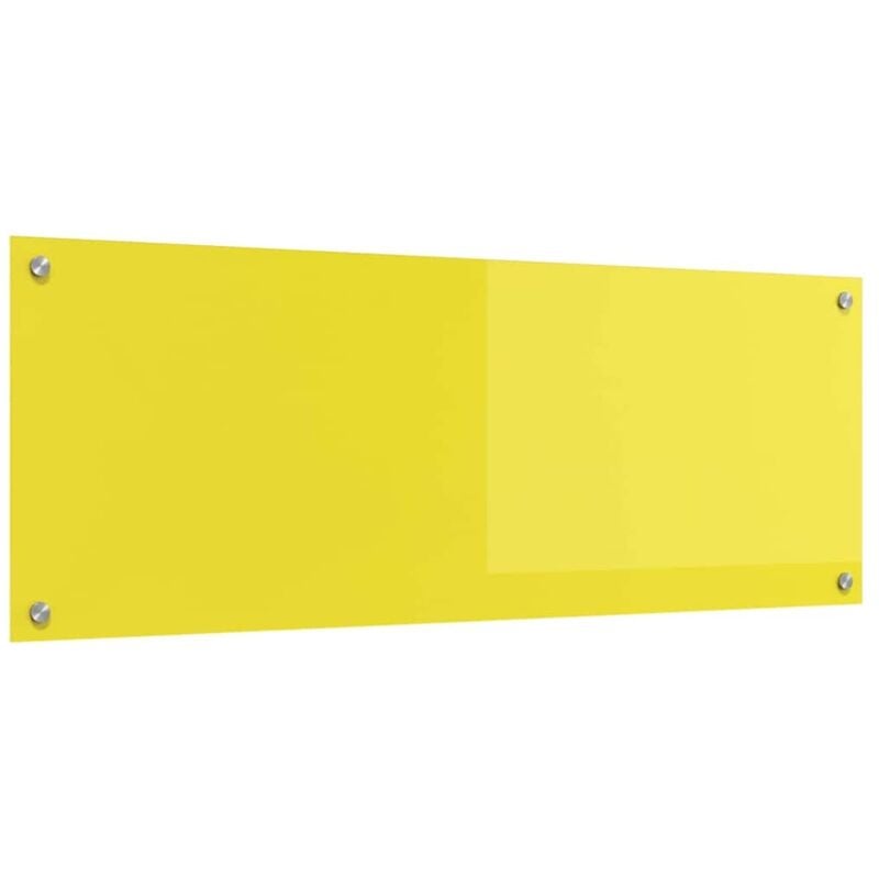Vidaxl - Crédence de cuisine Jaune 110x40x0,6 cm en verre trempé