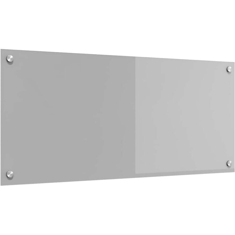 Vidaxl - Dosseret de cuisine Gris clair 90x40x0,6 cm en verre trempé