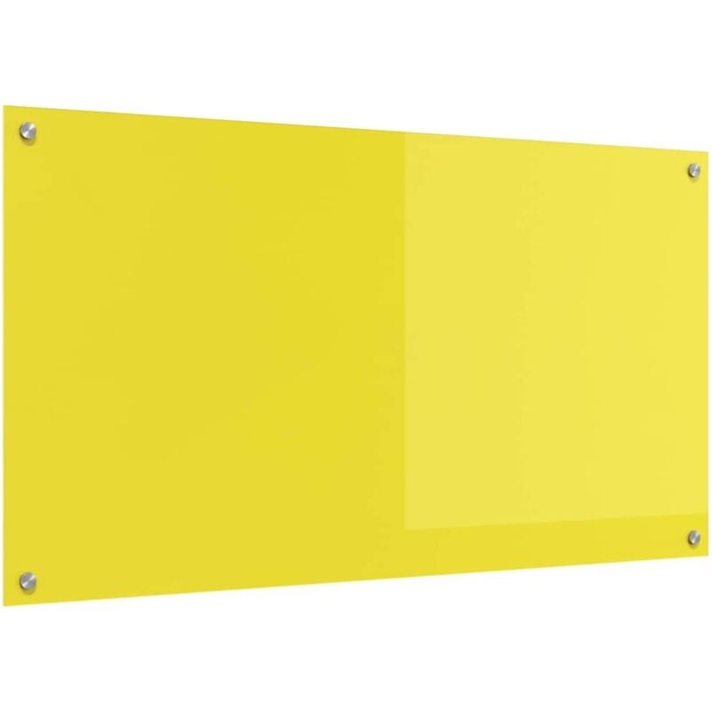 Vidaxl - Plan de travail cuisine Jaune 110x60x0,6 cm en verre trempé