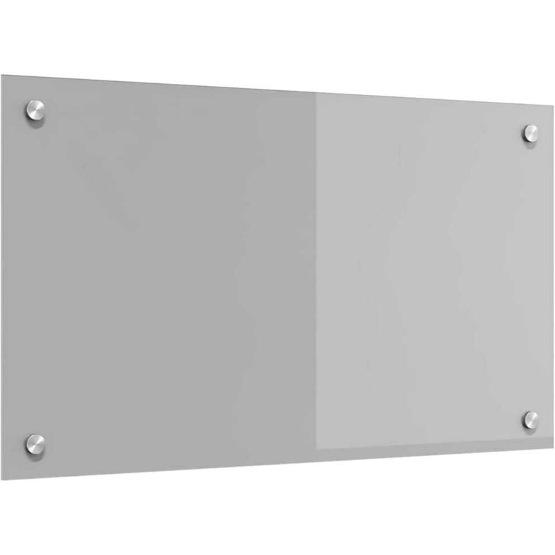 Vidaxl - dosseret de cuisine gris clair 70x40x0,6 cm en verre trempé