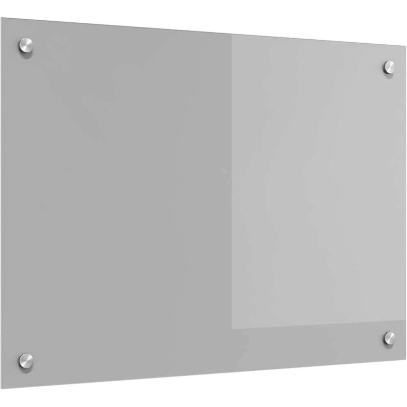 Clairage de Backsplash de Cuisine Gris Clair 70x50x0,6 cm Verre Trempé Vidaxl