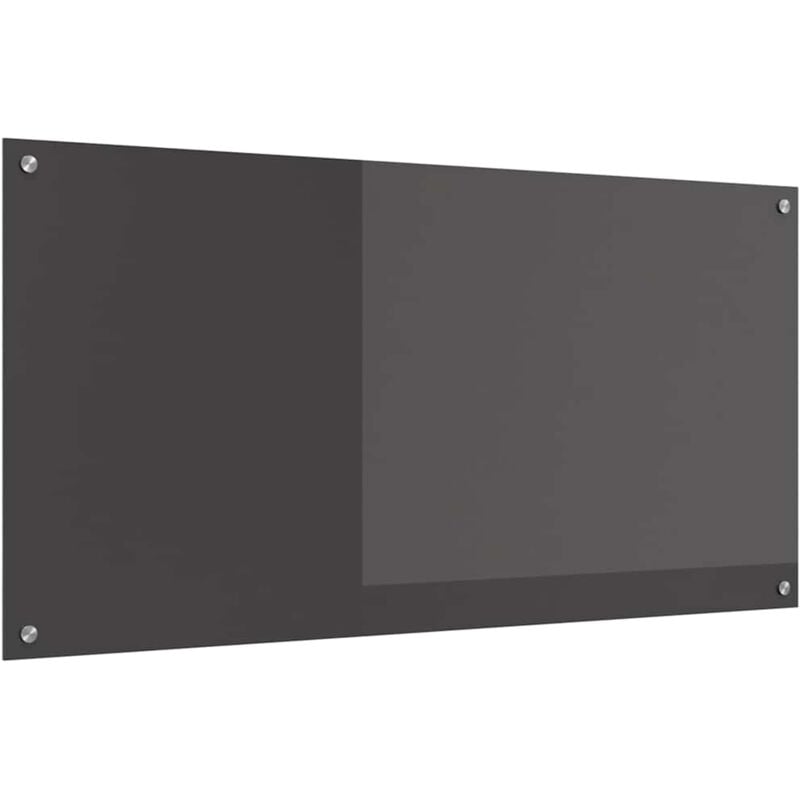 Vidaxl - Crédence de cuisine Gris foncé 120x60x0,6 cm en verre trempé