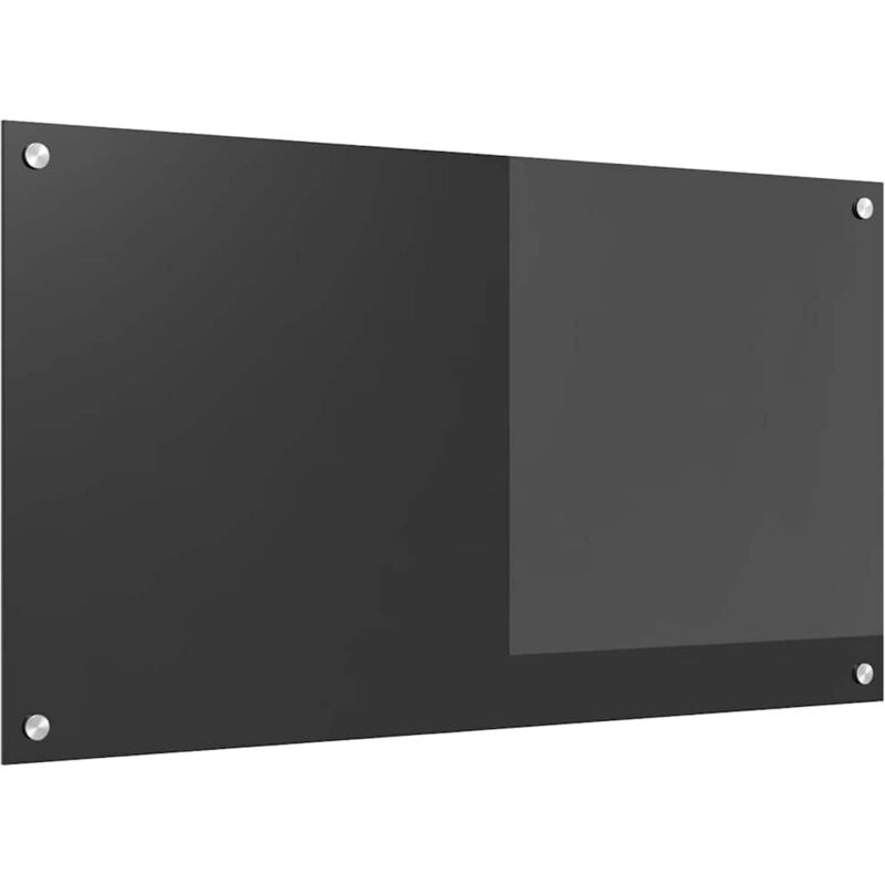 Vidaxl - Crédence de cuisine Gris Foncé 90x50x0,6 cm en verre trempé