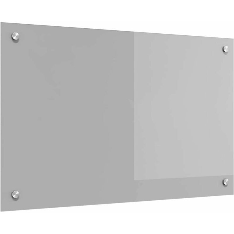 Éclairage de derrière de cuisine gris clair 80x50x0,6 cm en verre trempé vidaXL