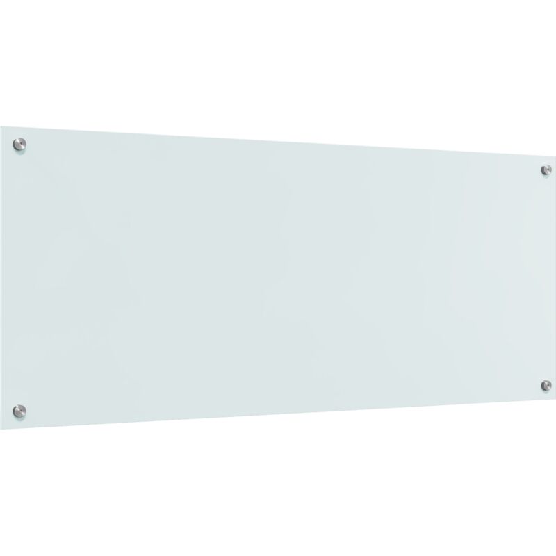 Vidaxl - Dossier de cuisine blanc 120x50x0,6 cm en verre trempé