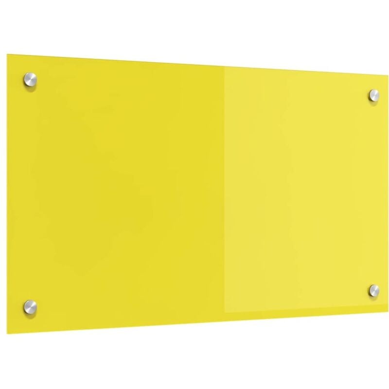 Vidaxl - Dosseret de cuisine en verre trempé jaune 70x40x0,6 cm