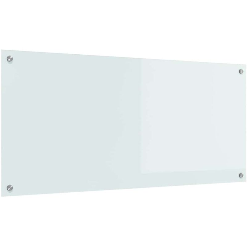 Vidaxl - vier de cuisine blanc 110x50x0,6 cm en verre trempé