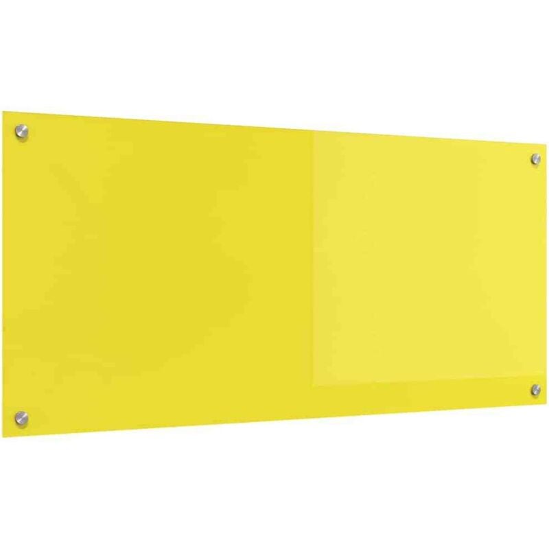Vidaxl - Dosseret de cuisine Jaune 110x50x0,6 cm en verre trempé