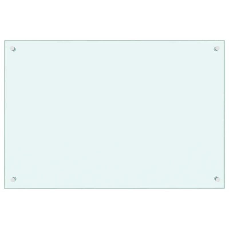 Vidaxl - Dosseret de cuisine Blanc 90x60 cm Verre trempé