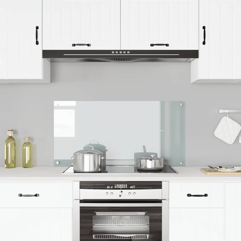 Dosseret de cuisine Transparent 100x50 cm Verre trempé vidaXL