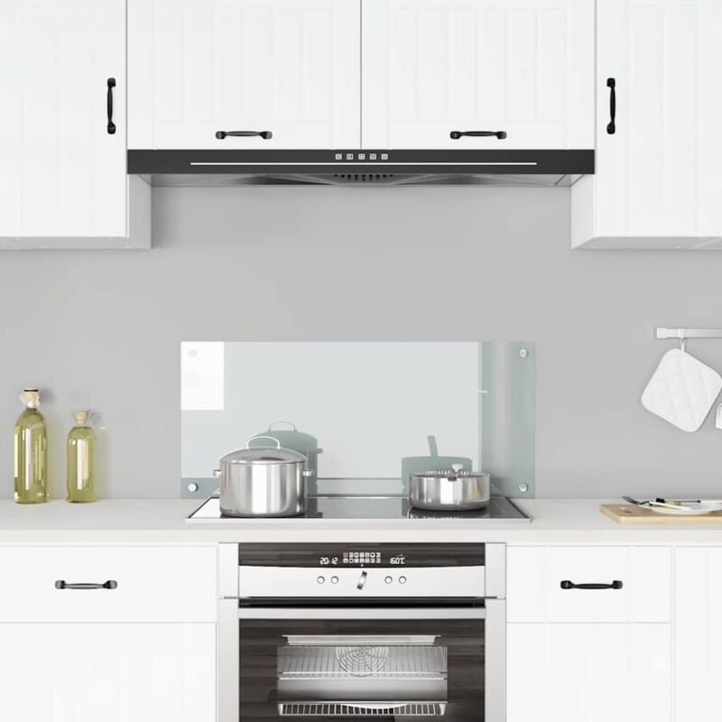 Dosseret de cuisine Transparent 90 x 40 cm Verre trempé vidaXL