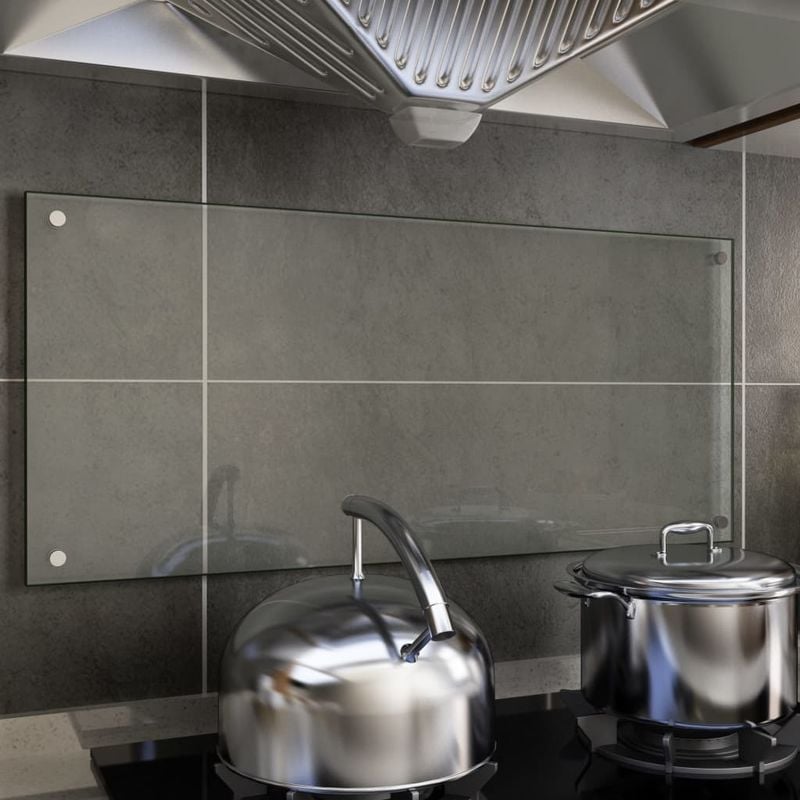 Dosseret de cuisine Transparent 90 x 40 cm Verre trempe
