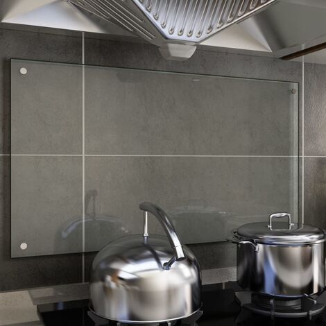 Dosseret de cuisine Transparent 90 x 50 cm Verre trempe