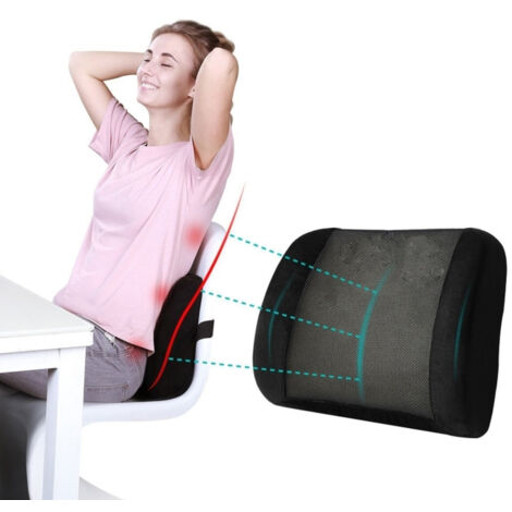 Dossier Avec Massage Ergonomique Support Dorsal Voiture Camping-car Bureau