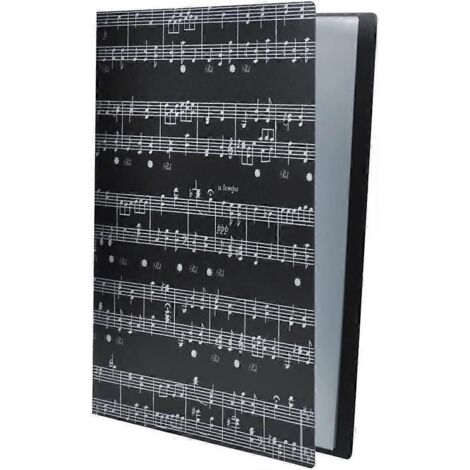 Dossier Clip, Dossier Musique, Dossier Presse-papiers, Dossier Transparent, Dossier Document avec motif musical