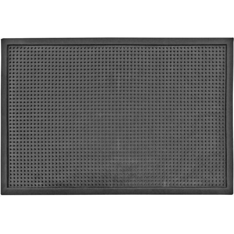Dot Large Sanitizing Doormat in Black - size Large (80*60cm) - color Black - Black