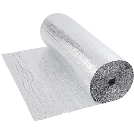 BIARD Double Aluminium Double Layer Bubble Wrap Foil Insulation 1.2m x 5m Loft Floor