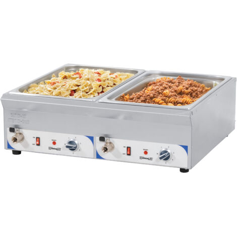 Double bain-marie avec robinet de vidange GN 1/1 - 100 mm - Casselin