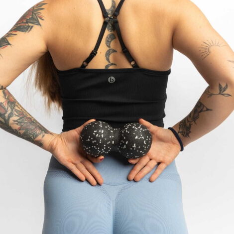 Double balle de massage - Double balle noire