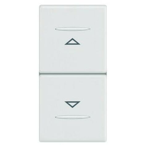 Double bouton Legrand Vela blanc 687015