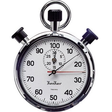 Double chronomètre de précision, Graduation : 1/100 min, Durée d'affichage 30 min, Poids 130 g