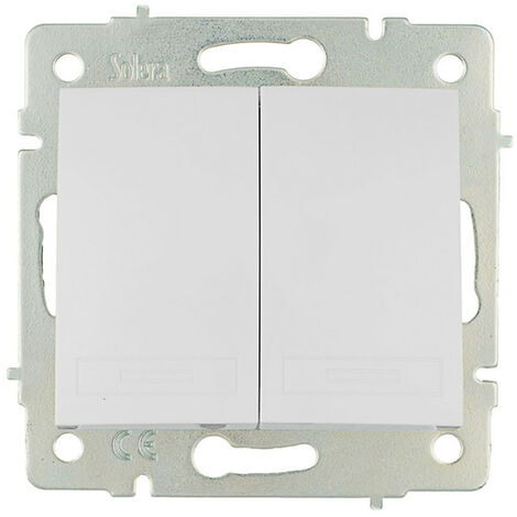 Double Commutateur/interrupteur 10ax 250v S.europa Solera. Erp12qc