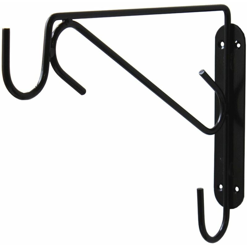 Double crochet de bride en métal noir