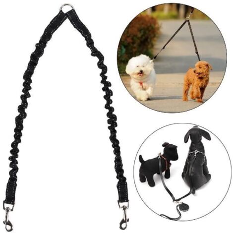double double attelage de chien duplex conduit 2 voies chiens de compagnie marchant sécurité laisse