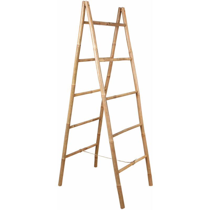 Double échelle en bambou