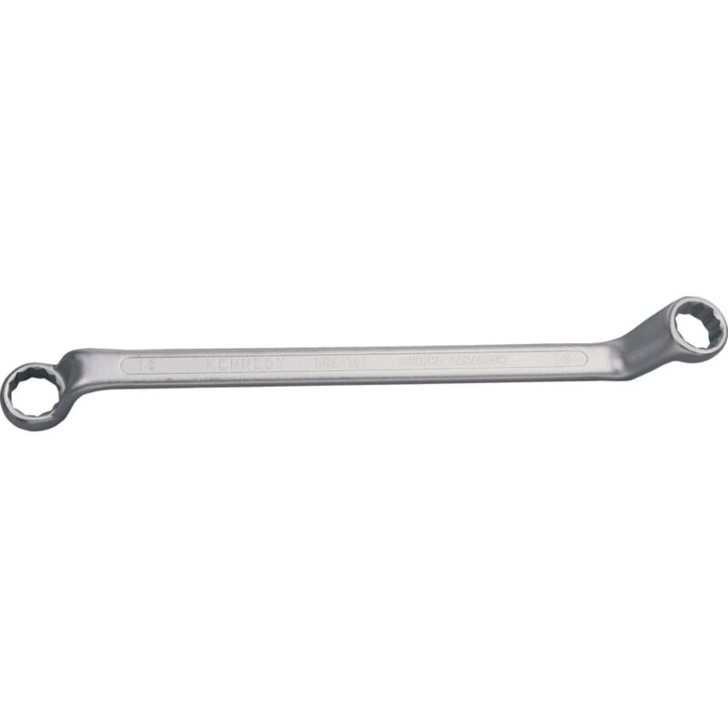 Kennedy Metric Double End Ring Spanner, Chrome Vanadium Steel, 19MM X 22MM