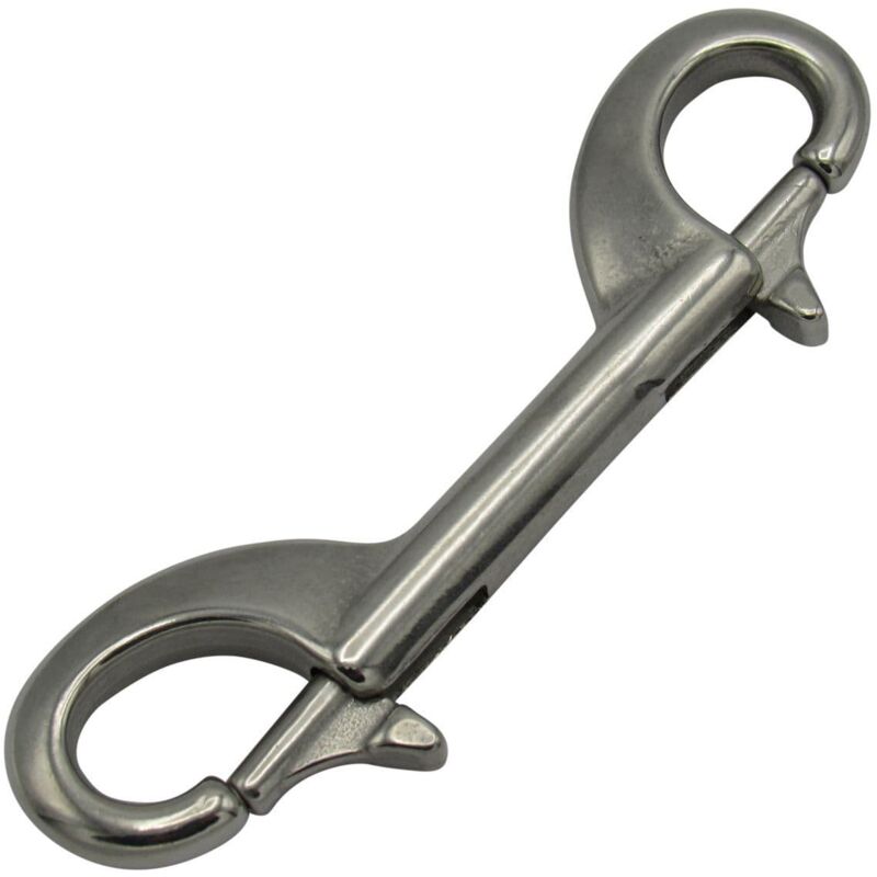 Securefix Direct - Double Ended Snap Hook for Dog Leash Stainless Steel 100MM (Lead Collar Pet)