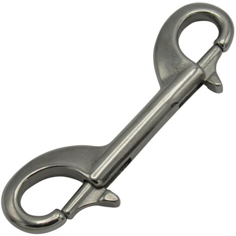 Double Ended Snap Hook for Dog Leash Stainless Steel 125MM (Lead Collar Pet)