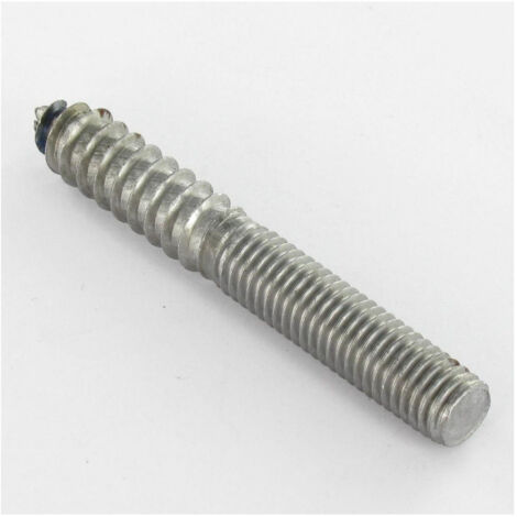 Double filet 10X74 33 Mm fileté bois 4 Mm partie lisse 37 Mm fileté métaux Acier brut
