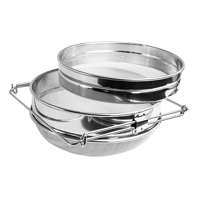 Double filtre en acier inoxydable, filtre à miel, apiculteur