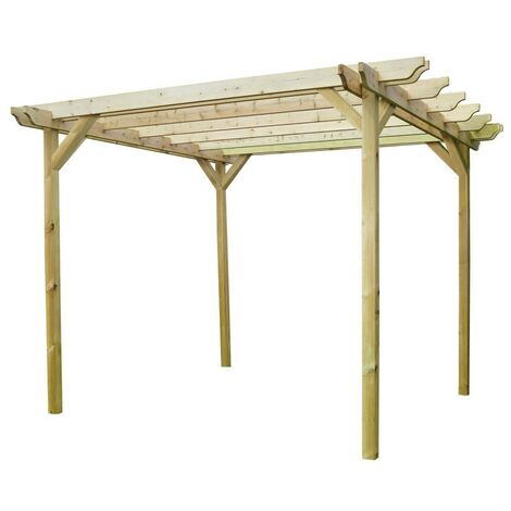 Double Garden Pergola - Wood - L180 x W480 x H270 cm - Light Green