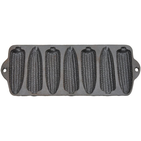 Double-Handled Cast Iron Corn Pan