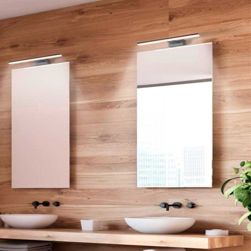 Grande Applique Salle De Bain Led Noire Nérée