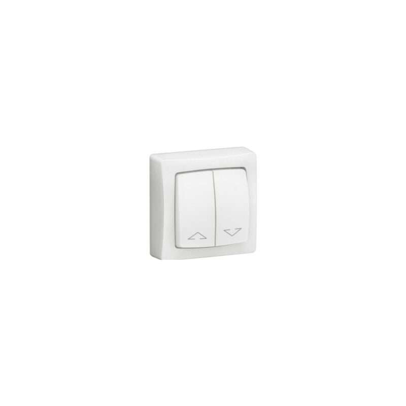 Double interrupteur pour volets roulants Appareillage saillie complet - blanc - 086013L Legrand
