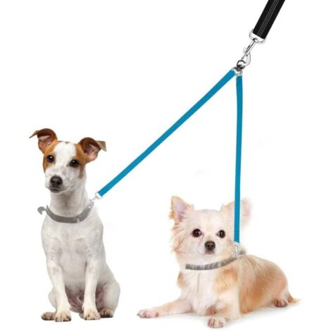 Double Laisse pour Chien, Laisse de Dressage Réglable, Séparateur de Laisses pour Deux Chiens pour Animaux de Compagnie Laisse de Chien Double, Aucun embrouillement