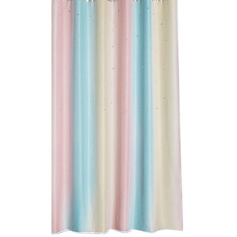 Double Layer Hollow living Room Dedroom Polyester Window Shading Drape Curtain DecorationLight Blue