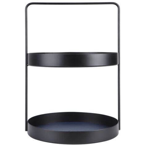 Double Layer Makeup Jewelry Display Tray Cupcake Dessert Stand Rack Home Desktop Decor