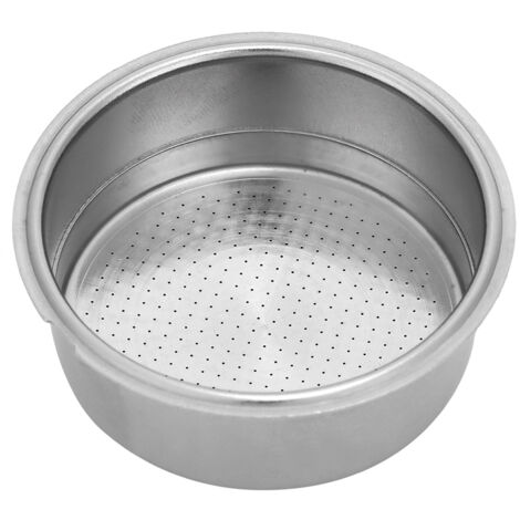 Double Layer Stainless Steel Coffee Filter Basket with Locking Snap Coffee Machine Accessory for Double Cup