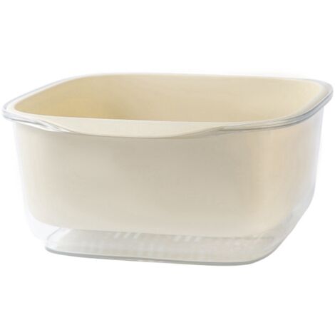Double Layer Vegetables Fruits Washing Basket Kitchen Colanders Bowl Set Plastic Drain Basin Basket for Home