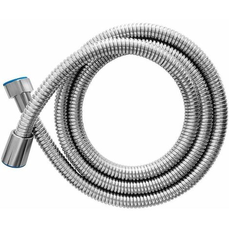 Double lock stainless steel shower hose. Hand Held Chrome Shower Head Hose with Brass