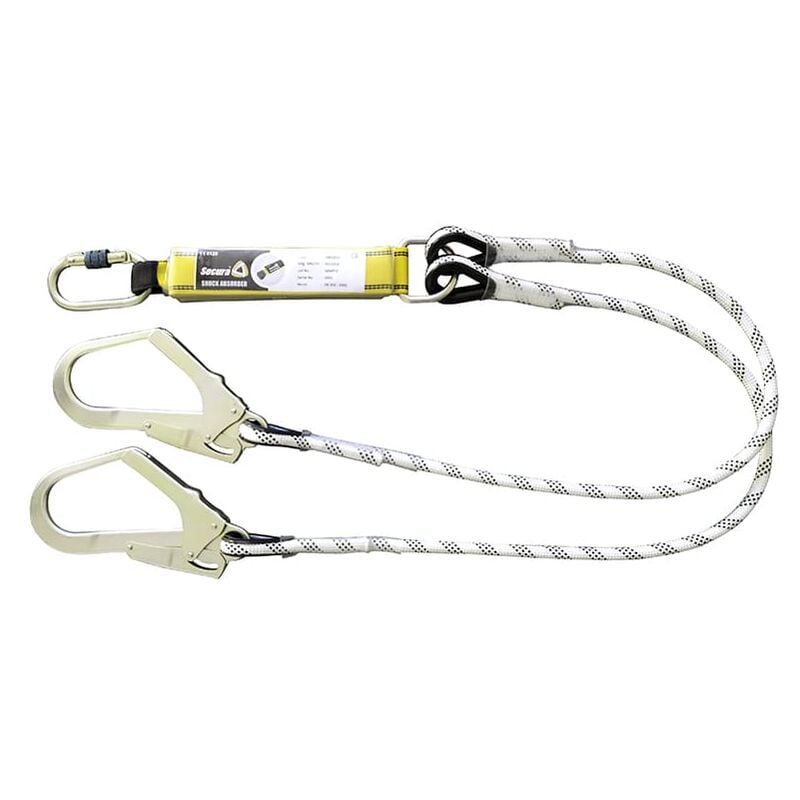 Double longe non reglable 1,5M + absorbeur d'energie ref 3801 Levac 3801B15